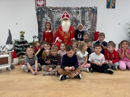 Spotkanie Przedszkolaków z Mikołajem