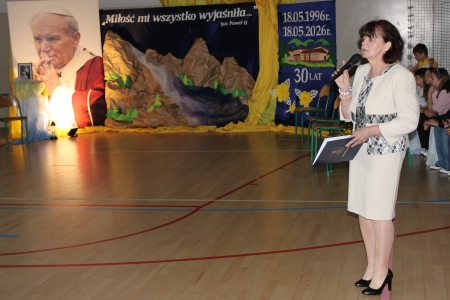 ŚWIĘTO PATRONA SZKOŁY- 30 - lecie nadania szkole imienia Jana Pawła II 